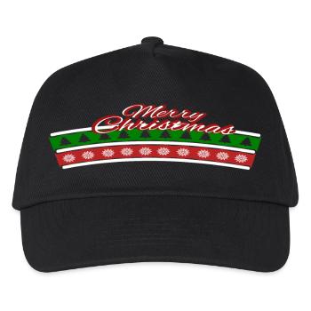 Ugly Christmas Design xmas - Kinder Basecap - Schwarz - Vorne