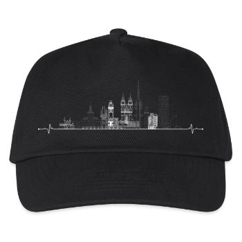 Urbane Skyline Pulse - Kinder Basecap - Schwarz - Vorne