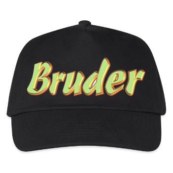Kosename Bruder 3D Style - Kinder Basecap - Schwarz - Vorne