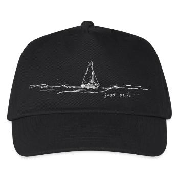 Just Sail Sailing Sailing Trip Holiday Sea Sailboat - Kids’ Baseball Cap - black - Front