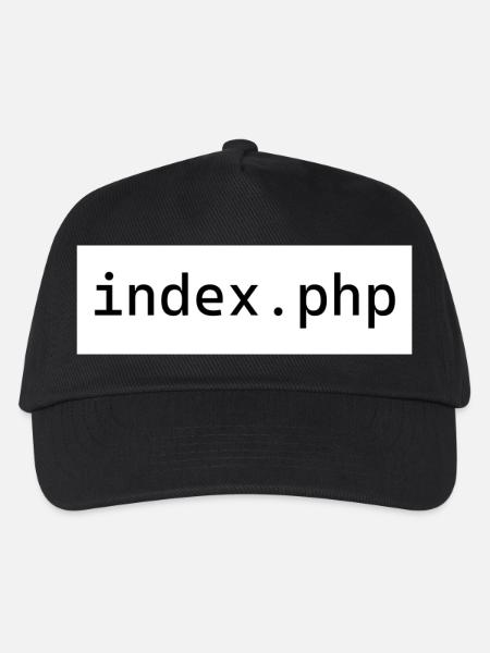 index php - Kinder Basecap - Schwarz