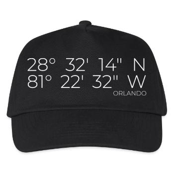 Coordinates Orlando Florida - Kids’ Baseball Cap - black - Front