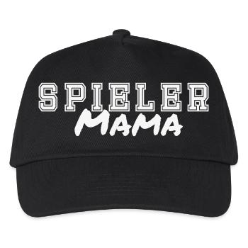 Spieler Mama - Kinder Basecap - Schwarz - Vorne