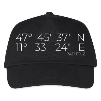 Coordinates Bad Tölz - Kids’ Baseball Cap - black - Front