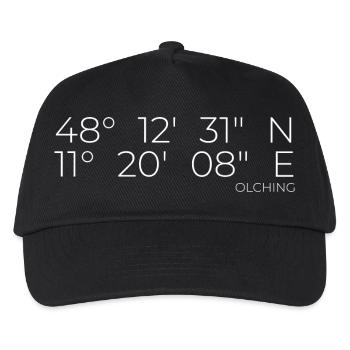 Coordinates Olching Bavaria - Kids’ Baseball Cap - black - Front