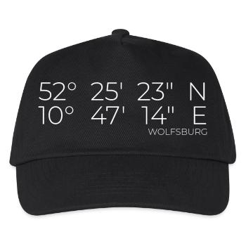 Coordinates Wolfsburg - Kids’ Baseball Cap - black - Front