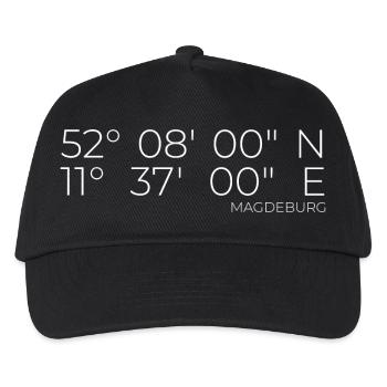 Coordinates Magdeburg - Kids’ Baseball Cap - black - Front