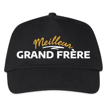 Design Inspiré par la Fraternité Solidaire - Casquette de baseball Enfant - noir - Devant