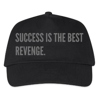 Success is the best revenge. - Kids’ Baseball Cap - black - Front
