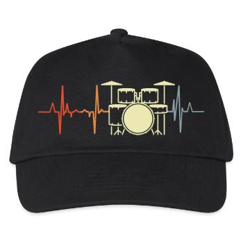 I love rock, music, palpitations - Kids’ Baseball Cap - black - Front