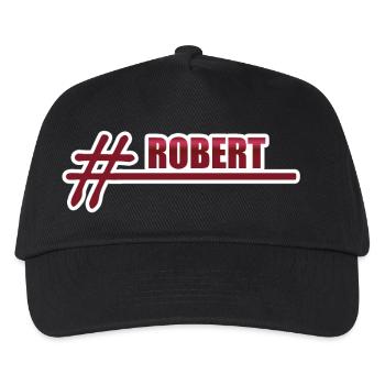 First name Robert - Kids’ Baseball Cap - black - Front