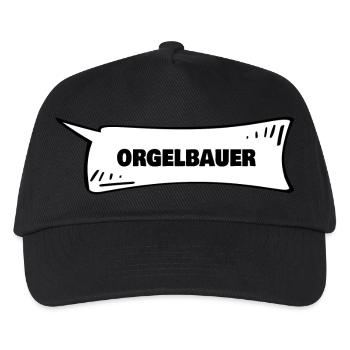 Orgelbauer als Sprechblase - Kinder Basecap - Schwarz - Vorne