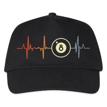 J’adore le billard - Casquette de baseball Enfant - noir - Devant