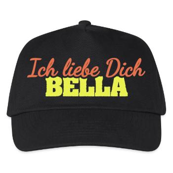 Liebe Bella - Kinder Basecap - Schwarz - Vorne