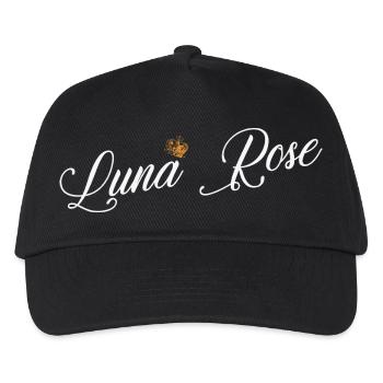 Luna Rose Name für Frauen Kinder Kleinkinder - Luna Rose - Kinder Basecap - Schwarz - Vorne