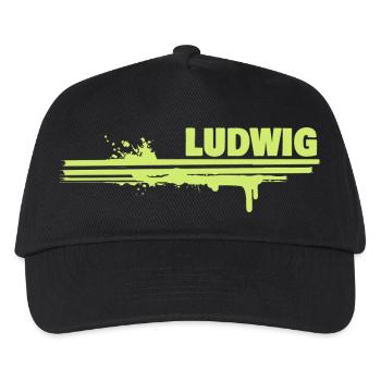 Geschenk für Ludwig - Kinder Basecap - Schwarz - Vorne