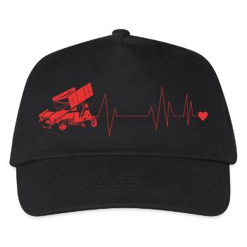 Dirt Track Racing - Kids’ Baseball Cap - black - Front