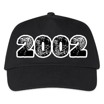 Year 2002 - Kids’ Baseball Cap - black - Front