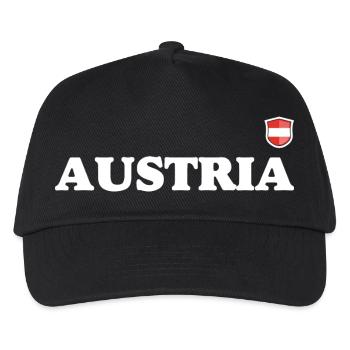 Österreich - Kinder Basecap - Schwarz - Vorne