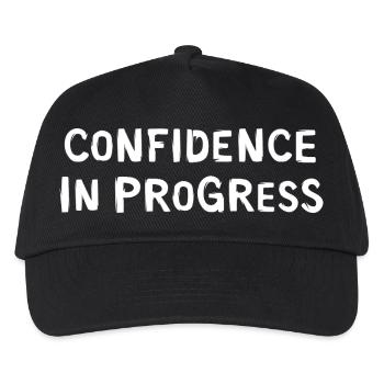 Self-confidence in work - funny motivation - Kids’ Baseball Cap - black - Front