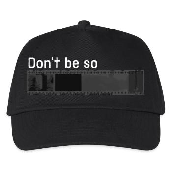 „Don't be so negative“ w - Kinder Basecap - Schwarz - Vorne