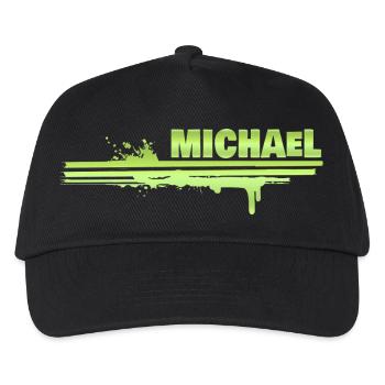 Michael - Kinder Basecap - Schwarz - Vorne