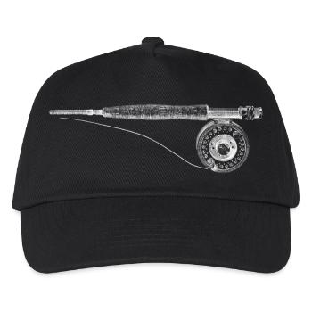 Fly fishing - Kinder Basecap - Schwarz - Vorne