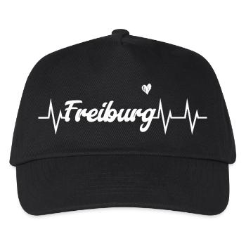 Heartbeat Freiburg - Kinder Basecap - Schwarz - Vorne