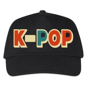 K-pop 5 customizable colors - Kids’ Baseball Cap - black - Front