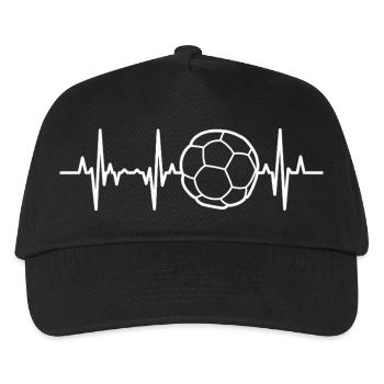 Handball Herzschlag - Kinder Basecap - Schwarz - Vorne