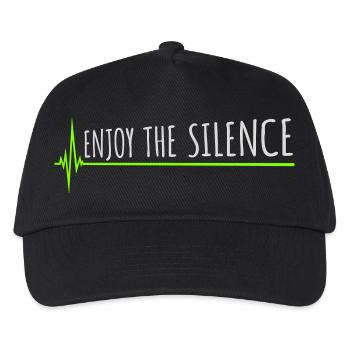 Enjoy The Silence Saying Calm Silence Introvert - Kids’ Baseball Cap - black - Front