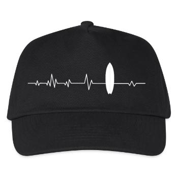 Surfboard Surfer - Kids’ Baseball Cap - black - Front