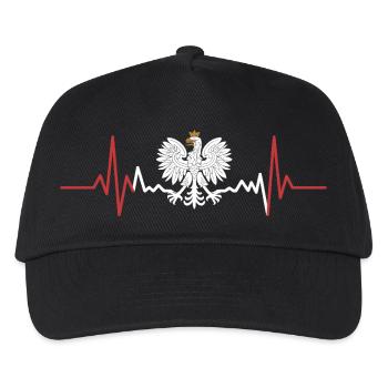 Crowned Eagle Heartbeat - Kids’ Baseball Cap - black - Front