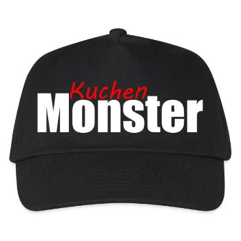 Kuchenmonster Feinschmecker Schlemmer Vielfraß - Kinder Basecap - Schwarz - Vorne