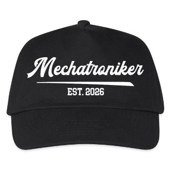 Mechatroniker 2026 Mechatronik KFZ Mechaniker - Kinder Basecap - Schwarz - Vorne