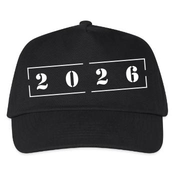 2026 Stempel - Kinder Basecap - Schwarz - Vorne