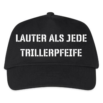 Louder than any whistle - Kids’ Baseball Cap - black - Front
