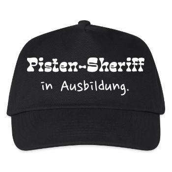 Pisten-Sheriff in Ausbildung - Kinder Basecap - Schwarz - Vorne