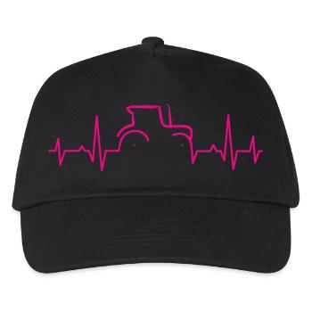 CARDIOGRAM TRAKTOR Magenta - Kids’ Baseball Cap - black - Front