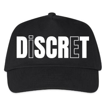 DISKRET! - Kinder Basecap - Schwarz - Vorne