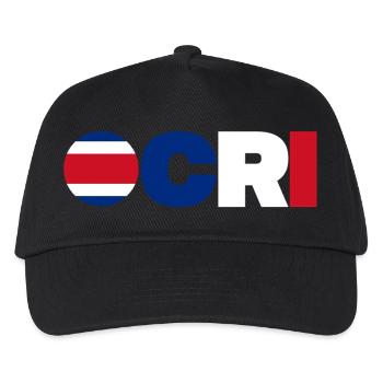 Costa Rica - Kinder Basecap - Schwarz - Vorne