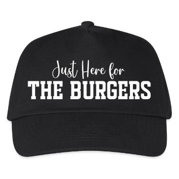 Just Here for The Burgers - Kids’ Baseball Cap - black - Front