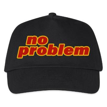 NO PROBLEM - Kinder Basecap - Schwarz - Vorne