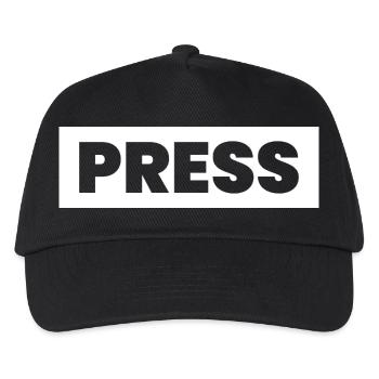 Conception de la presse en disant « PRESS » Journalistes d’information - Casquette de baseball Enfant - noir - Devant