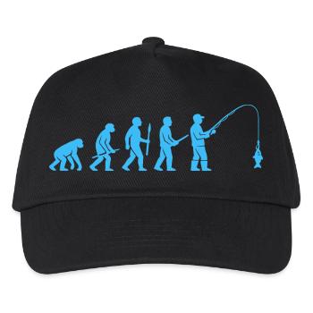 Angler Evolution: From Stone Age to Catch - Kids’ Baseball Cap - black - Front