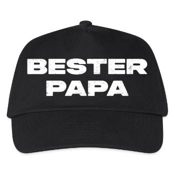 Bester Papa - Kinder Basecap - Schwarz - Vorne