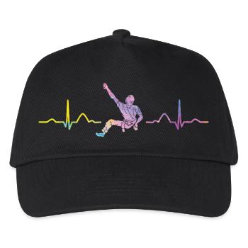 Battement de cœur de Boulderer Bloc Bloc - Casquette de baseball Enfant - noir - Devant