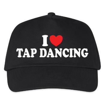 I Love Tap Dancing Tap Dancer Dance - Kids’ Baseball Cap - black - Front