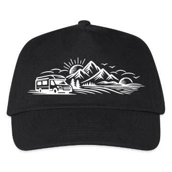 Camping - Casquette de baseball Enfant - noir - Devant