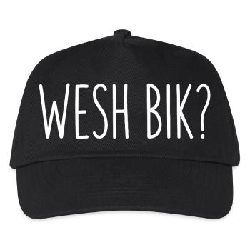 Wesh Bik Arabischer Humor Algerischer Slang - Kinder Basecap - Schwarz - Vorne